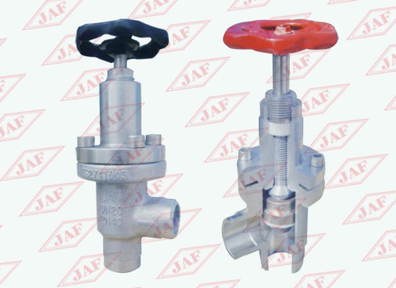 對焊直角截止閥J64F（B）-25(40）、對焊直角節(jié)流閥L61F(B)-25(40）